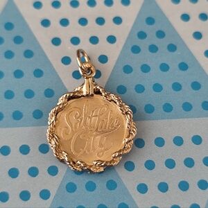 Sterling Silver Vintage Crea "Salt Lake City" Pendant